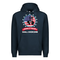 Navy DONALD TRUMP 2016 WE SHALL OVERCOMB Premium Hoodie - Bettercallsaul