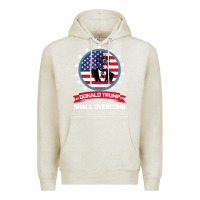 Oatmeal Heather DONALD TRUMP 2016 WE SHALL OVERCOMB Premium Hoodie - Bettercallsaul