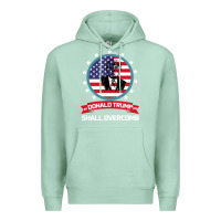 Seafoam DONALD TRUMP 2016 WE SHALL OVERCOMB Premium Hoodie - Bettercallsaul