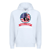 White DONALD TRUMP 2016 WE SHALL OVERCOMB Premium Hoodie - Bettercallsaul