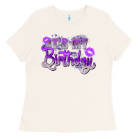 Bone purple its my birthday Ladies Tee - Zillion Design Studio