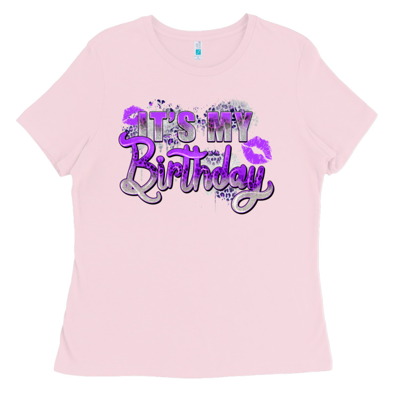 Purple Its My Birthday Ladies Tee by Zillion Design Studio | Teevron