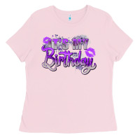 Bubblegum Pink purple its my birthday Ladies Tee - Zillion Design Studio