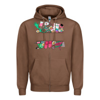 Chestnut custom name nurse Zipper Hoodie - NancyCooperArtShop