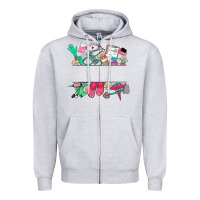Heather Grey custom name nurse Zipper Hoodie - NancyCooperArtShop