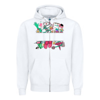 White custom name nurse Zipper Hoodie - NancyCooperArtShop