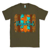 Army Green thankful brushstrokes Classic Tee - AdoDesignShop