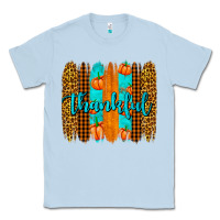 Dusty Blue thankful brushstrokes Classic Tee - AdoDesignShop