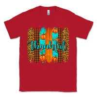 Red thankful brushstrokes Classic Tee - AdoDesignShop
