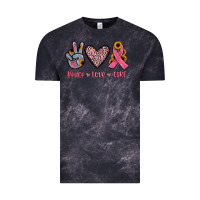 Cloud Black peace love cure Vintage Tee - JahusDesignShop