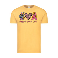 Vintage Mustard peace love cure Vintage Tee - JahusDesignShop