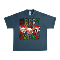 Midnight Navy merry woofmas dogs Urban Heavy Tee - Jasminsmagicworld
