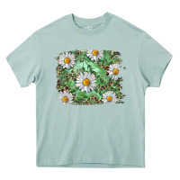 Arona Daisy leopard Heavy Core Tee - RanaPortraitStore