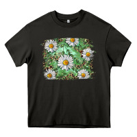 Asphalt Daisy leopard Heavy Core Tee - RanaPortraitStore
