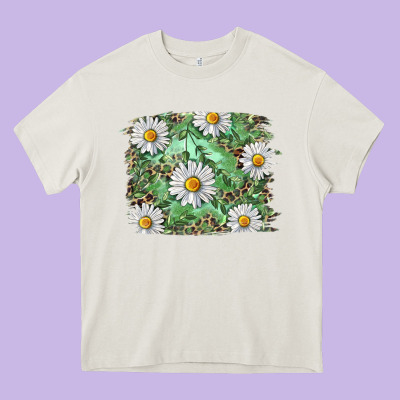 Heavy Core Tee Daisy leopard