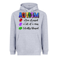 Heather Grey i'm a hot mess always stressed and proudly autism Heavyweight Hoodie - Artiststas