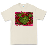 Bone Valentine Cactus Heart with Roses Premium Tee - RanaPortraitStore
