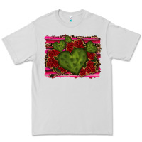 Dove Grey Valentine Cactus Heart with Roses Premium Tee - RanaPortraitStore