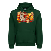 Forest Green chinese new year 2023 rabbit year Urban Hoodie - CowGirlArtShop
