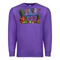 Purple Merry Christmas Premium Sweatshirt - SublimationCraftShop