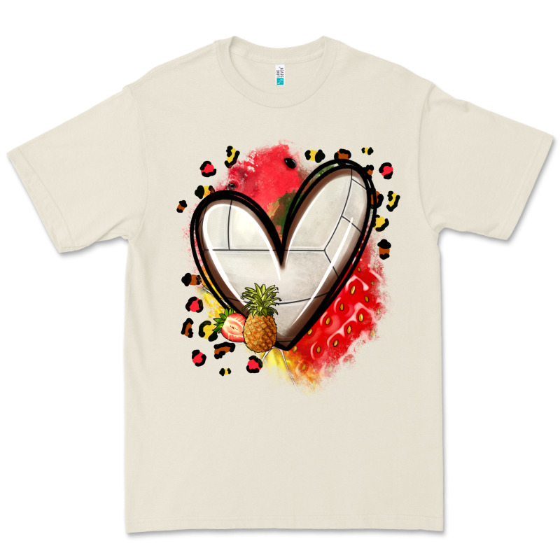 Fruits And Volleyball Heart Premium Tee by Zillion Design Studio | Teevron