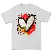 Dove Grey fruits and volleyball heart Premium Tee - Zillion Design Studio