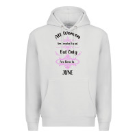 Dove Grey all women are created equal but only the smartest are born in july bla Premium Hoodie - Bettercallsaul