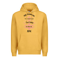 Mustard all women are created equal but only the smartest are born in july bla Premium Hoodie - Bettercallsaul