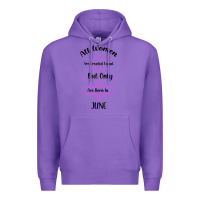 Purple all women are created equal but only the smartest are born in july bla Premium Hoodie - Bettercallsaul
