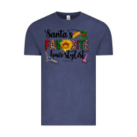 Vintage Denim santa's favorite  hair stylist Vintage Tee - AdoDesignShop