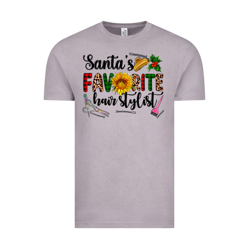 Santa's Favorite  Hair Stylist Vintage Tee by AdoDesignShop | Teevron