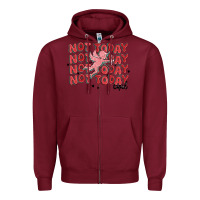 Burgundy not today cupid Zipper Hoodie - MaliasSmallBusiness