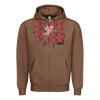 Chestnut not today cupid Zipper Hoodie - MaliasSmallBusiness