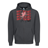 Not Today Cupid Zipper Hoodie | Teevron