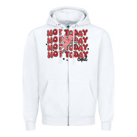 White not today cupid Zipper Hoodie - MaliasSmallBusiness