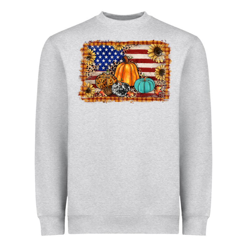 American Flag Fall Backgraund Heavyweight Sweatshirt by JahusDesignShop | Teevron