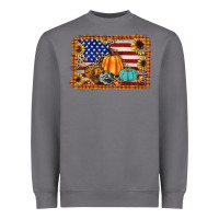 Storm american flag fall backgraund Heavyweight Sweatshirt - JahusDesignShop