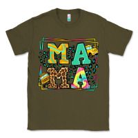 Army Green School bus driver mama Mother's day Classic Tee - LillyAllenDesigns