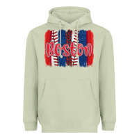 Matcha boston baseball team spirit brushstrokes Heavyweight Hoodie - Artiststas