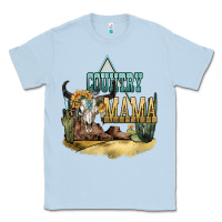Dusty Blue country mama Classic Tee - NancyCooperArtShop