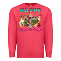 Cardinal Happy Cinco De Mayo Mexican Skull Tequila Bottle Roses Cactus Premium Sweatshirt - Artiststas
