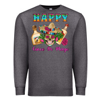 Charcoal Heather Happy Cinco De Mayo Mexican Skull Tequila Bottle Roses Cactus Premium Sweatshirt - Artiststas