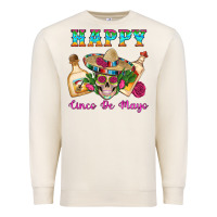 Happy Cinco De Mayo Mexican Skull Tequila Bottle Roses Cactus Premium Sweatshirt | Teevron