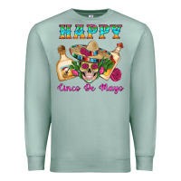 Seafoam Happy Cinco De Mayo Mexican Skull Tequila Bottle Roses Cactus Premium Sweatshirt - Artiststas