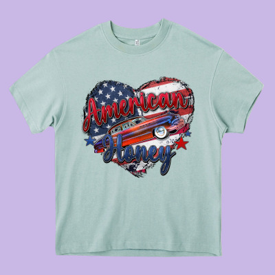 American Honey Heavy Core Tee Designed By Zillion Design Studio