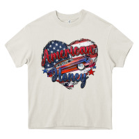Cream American honey Heavy Core Tee - Zillion Design Studio