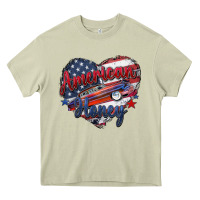 Mossy American honey Heavy Core Tee - Zillion Design Studio