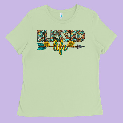 Ladies Tee blessed life western