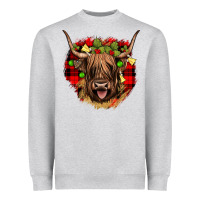 Highland Cow  Christmas Heavyweight Sweatshirt | Teevron