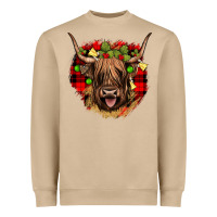 Mushroom highland cow  christmas Heavyweight Sweatshirt - JahusDesignShop